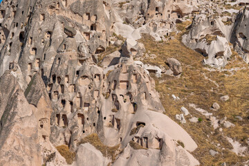 Majestic landscape of Cappadocia’s fairy chimneys, the region’s stunning geological wonders, place of residence of ancient Christians