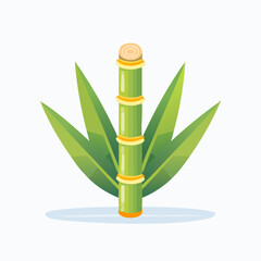Fototapeta premium Sugarcane Plant Illustration