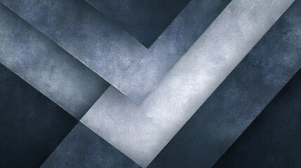 Elegant abstract geometric background with blue backdrop and layered gray and white textured parchment paper shapes featuring transparent overlays and sophisticated dark design layout for modern digit