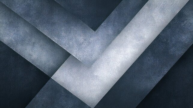 Elegant abstract geometric background with blue backdrop and layered gray and white textured parchment paper shapes featuring transparent overlays and sophisticated dark design layout for modern digit