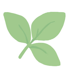 Minimalist flat design of new plant growth.