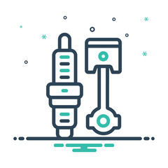 Mix icon for automotive component