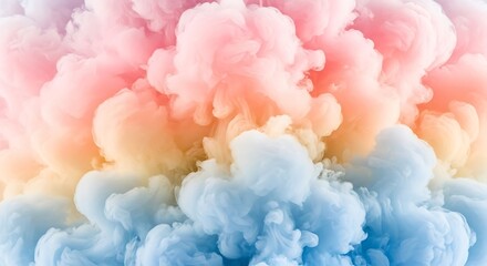 Fototapeta premium Pastel Color Ink Cloud Abstract Background Texture