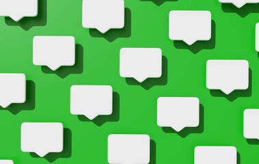 Online social communication chat box 3D