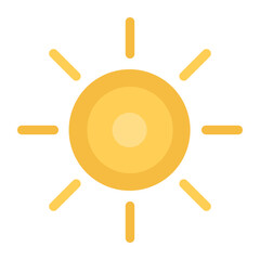 Sun vector icon
