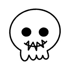 Halloween cartoon. Transparent background characters and icons.