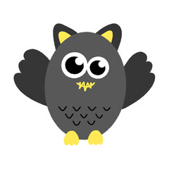 Halloween cartoon. Transparent background characters and icons.