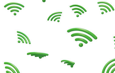 Wireless connection signal WIFI Essential 3D