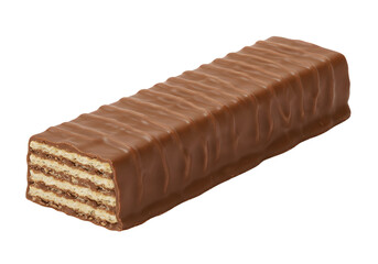 Delicious chocolate wafer bar ready to enjoy, perfect for advertising and food promotions