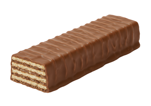 Delicious chocolate wafer bar ready to enjoy, perfect for advertising and food promotions