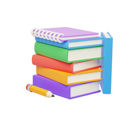 Books are essential for class books 3D