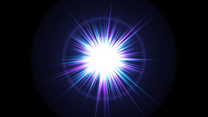 Colorful Glowing Light Dot