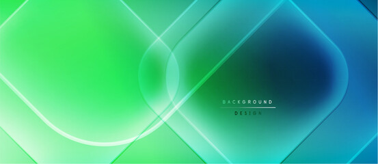 Abstract geometric background. Gradient colors blend, creating dynamic visual effect. Overlapping shapes suggest depth, modern design aesthetic.