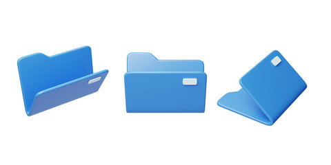 Folder 3D Stationery Office supplies Office workers
