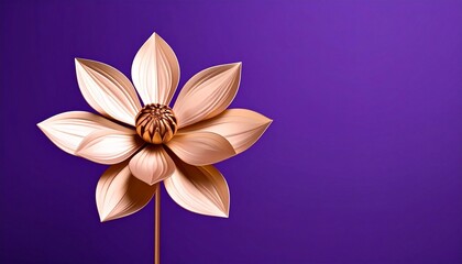gold flowers on a purple background