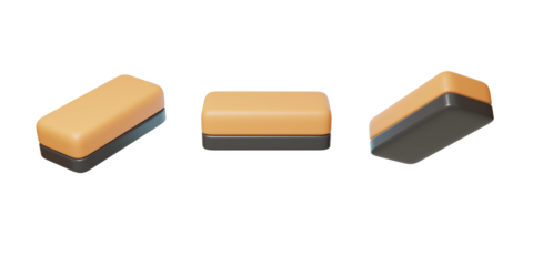 Classroom teaching blackboard eraser 3D