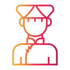 ethnic Line Gradient Icon