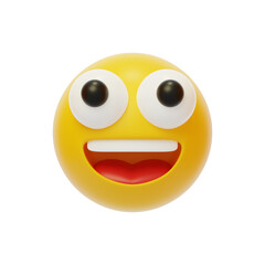 Happy Emoji Social Emotional Response 3D