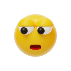 Speechless emoticons Social Emotional Response 3D