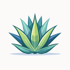 Colorful Stylized Agave Illustration