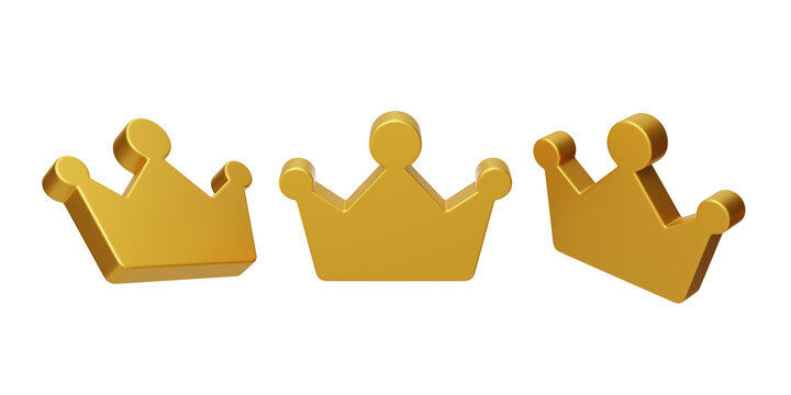 The highest prestige royal crown title honor 3D
