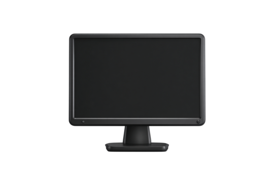 Modern computer monitor isolated on transparent background