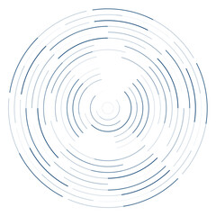 abstract concentric round puzzle pattern on white background