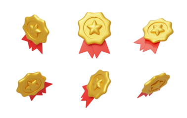 Honor Medal Champion Reward Gold Medal Claim Medal 3D