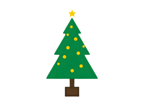 christmas tree vector illustration