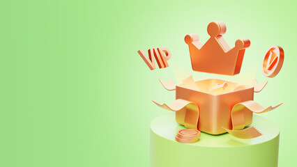 Member benefits, privileges and Crown Gift Box 3D