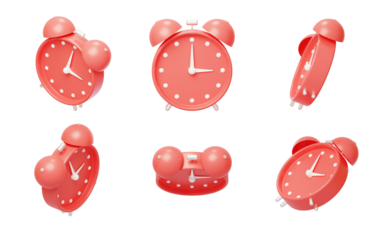 Alarm clock clock hour minute second alarm reminder clock 3D