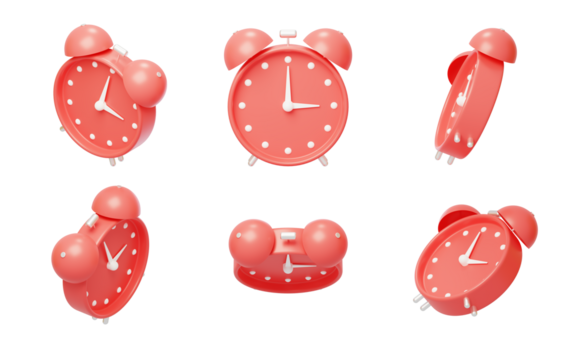 Alarm clock clock hour minute second alarm reminder clock 3D