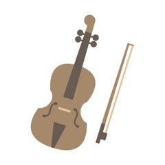 バイオリンのベクターイラスト：音楽・クラシック - Violin Vector Illustration: Music and Classical