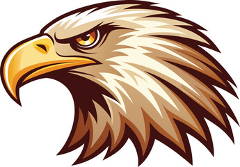 Fototapeta premium Powerful eagle head emblem captures freedom and strength for sports teams and brands