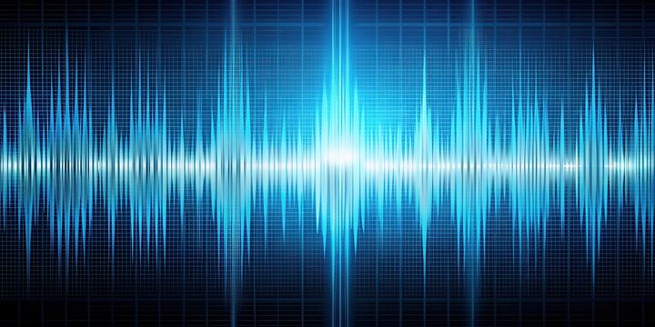 Visual representation of sound patterns in a modern electronic device display