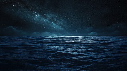 Fototapeta premium Dark ocean with crystal