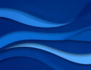Obraz premium Abstract Blue Waves Background with Layered Design.