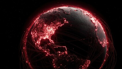 Earth network graphic