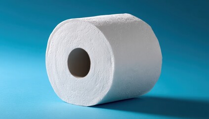 Roll of white toilet paper