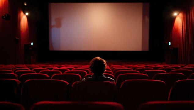 Empty movie theater