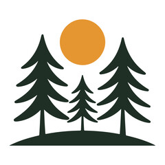 silhouette, graphic, peaceful, serene, clip art, horizontal, layer, shadow, usa, moon, vista, artwork, bare, bold, colors, explore, glowing, majestic, mammal, oak, perspective, quiet, reindeer, safari