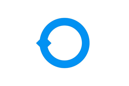 blue circular arrow symbol, representing page refresh, data synchronization, and updates, is essential in digital interfaces for regular updates and refreshment