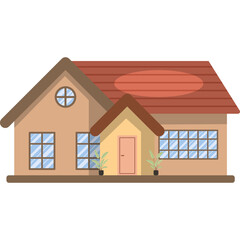 House Flat Illustration
