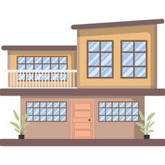 House Flat Illustration