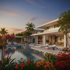 Luxury Villa with Tropical Garden