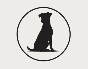 Dog Silhouette digital Art, Intricate Powerful and Ready for Print or Web, Sharp Details. Strong Identity. Timeless Design, Symbolize Strength, Courage, Logo, and Leadership 