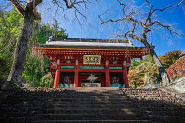 秋の妙義山 総門　群馬県富岡市