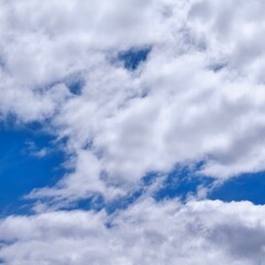 Clouds in the blue sky