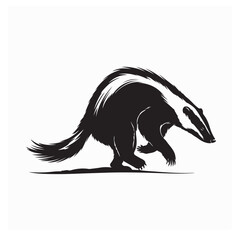 Honey Badger Vector Illustration on Clean White Background Design