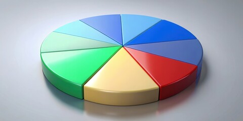 Fototapeta premium Pie Chart with Empty Section